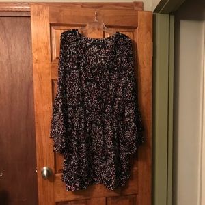 White House Black Market Trumpet Sleeve Dress